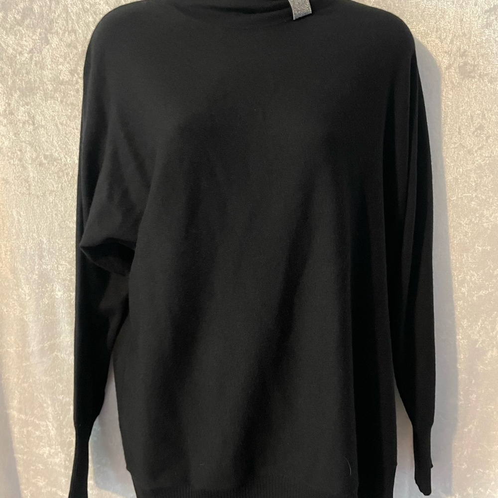 Chico's Black Turtleneck Sweater NWT women’s size 1